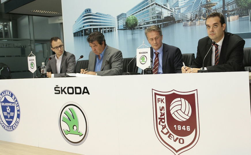ŠKODA produžila saradnju s klubovima FK Željezničar i FK Sarajevo