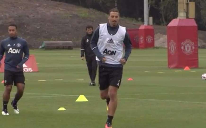 Pogledajte prvi trening Ibrahimovića u Manchester Unitedu