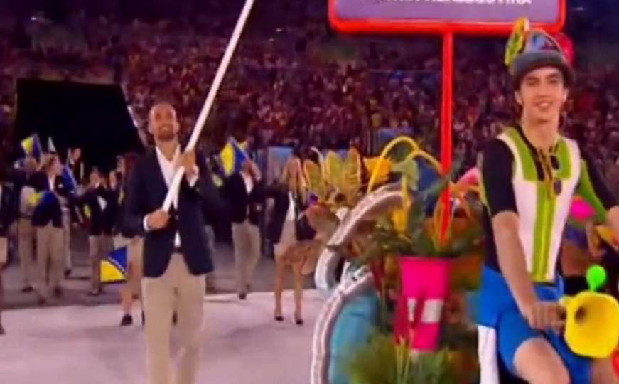 Naši olimpijci na Maracani: Bh. zastava u rukama Amela Tuke
