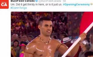 Internet zvijezda otvaranja Olimpijade je nosilac zastave iz Tonge