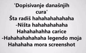 Današnje dopisivanje