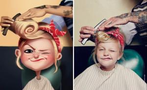 Kreativni umjetnik pretvara fotografije ljudi u preslatke ilustracije