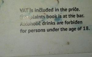 Alčoholič đrinks are forbiđen