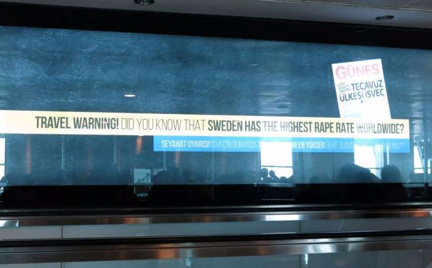 Zračna luka Ataturk: 'Švedska, zemlja silovanja'