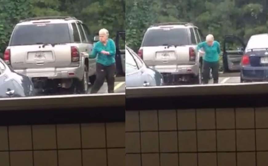 Zapalila internet: Pogledajte šta je ova bakica uradila na parkingu