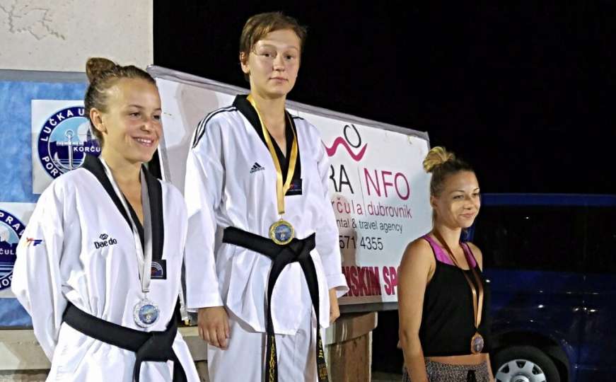 Sjajan nastup Fatime Bjelić na taekwondo turniru '17. Korčula Open'
