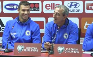 Baždarević: Sa dva napadača, a možda i više; Džeko: Dobra, dobra