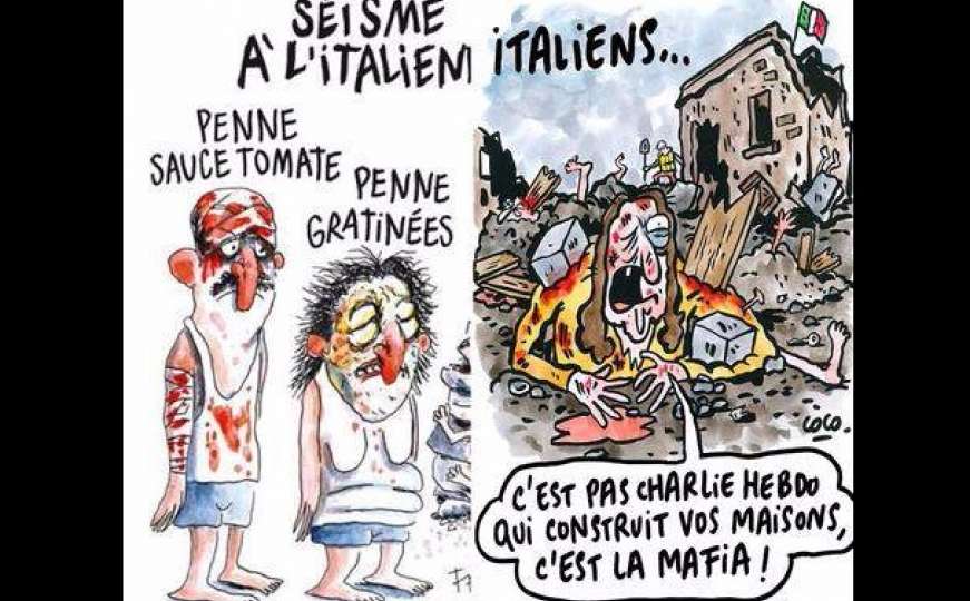 Italijanski grad pogođen zemljotresom želi tužiti 'Charlie Hebdo'