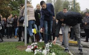 Studenti i profesori položili cvijeće ispred Zemaljskog muzeja