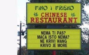 Poruka iz restorana: Ne krivi Wang, krivo je more