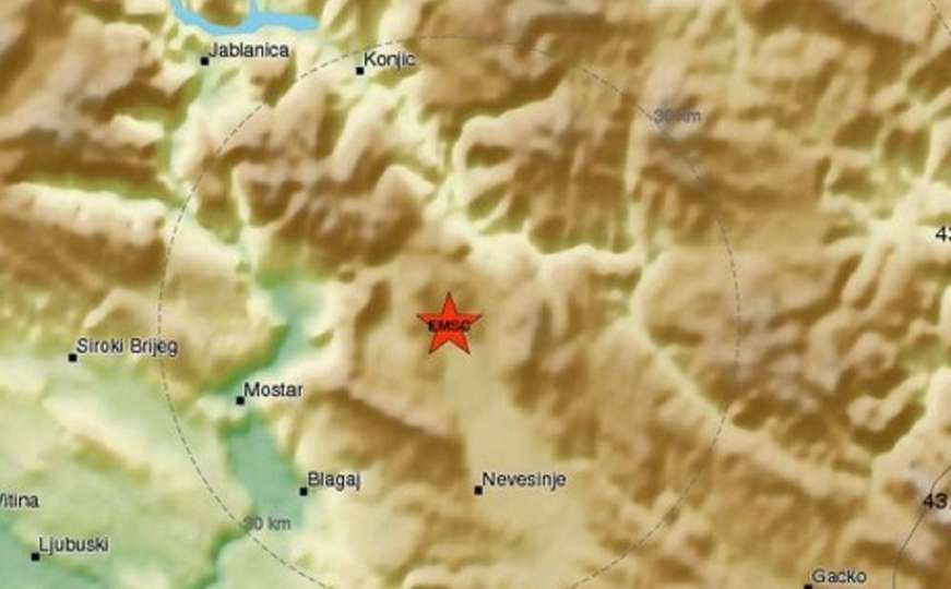 Zemljotres uznemirio građane BiH