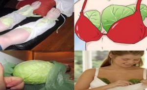 Zašto je dobro staviti list kupusa na grudi, noge ili vrat