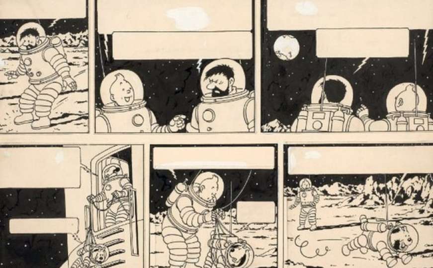 Ovaj crtež iz stripa "Avanture Tintina" prodat je za 1,55 miliona eura
