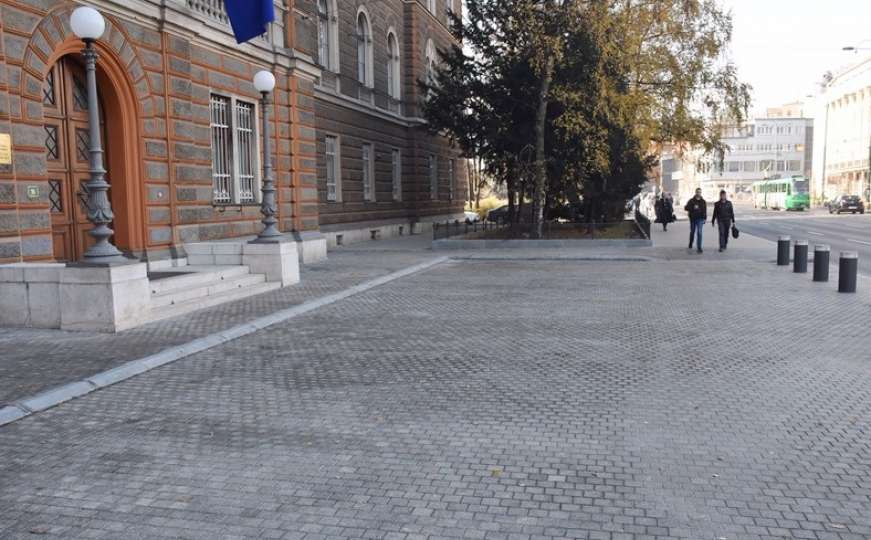 Završena rekonstrukcija pločnika ispred zgrade Predsjedništva BiH