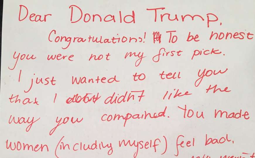 Dječija pisma rastopila srca širom svijeta: Dragi predsjedniče Trump