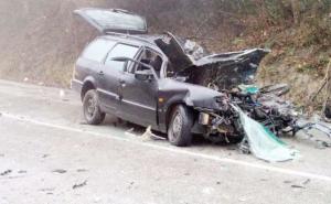 Težak udes: U sudaru kamiona i automobila jedna osoba povrijeđena