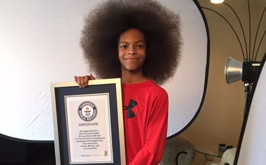 Ima 13 godina i najveću afro frizuru na svijetu