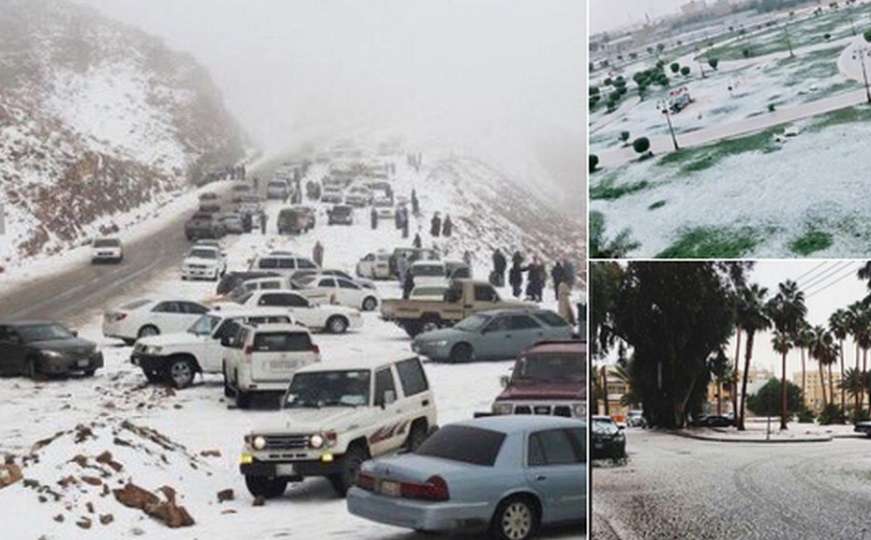 Pao snijeg u Saudijskoj Arabiji, ni fetva nije zaustavila zabavu