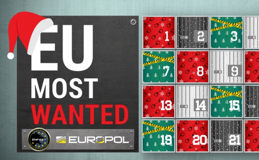 Europol izdaje božićni kalendar sa najtraženijim kriminalcima
