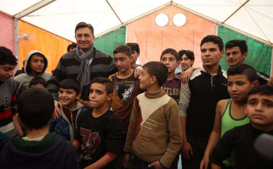 Slovenski predsjednik se družio sa sirijskim izbjeglicama 