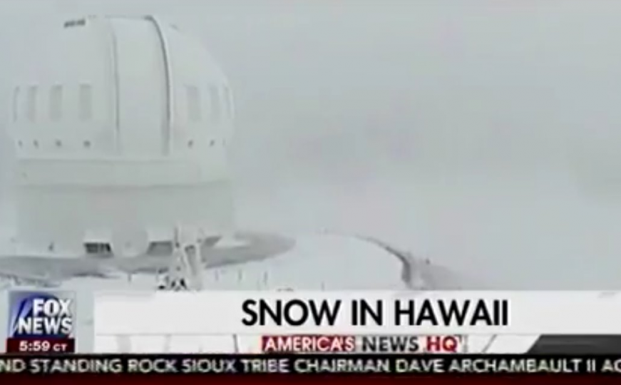 Na Havajima pao snijeg! 