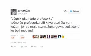 Učenik ošamario profesorku