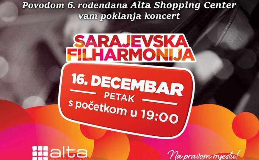 ALTA Shopping Center 6. rođendan slavi uz magične note Sarajevske filharmonije