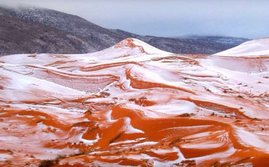 Zima u Sahari: Najveću svjetsku pustinju nakon 37 godina zabijelio snijeg