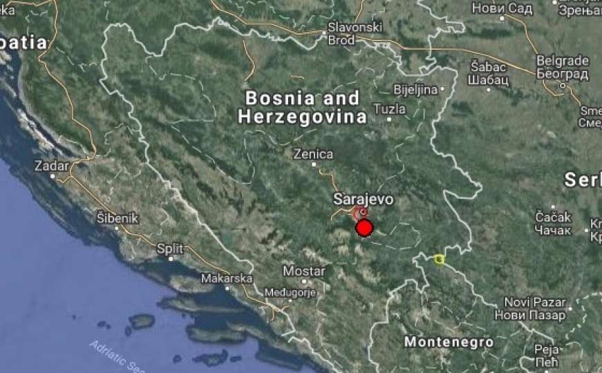 Još jedan zemljotres zatresao Sarajevo