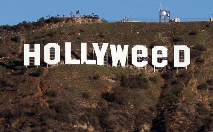 Sveta marihuana: Znak Hollywood postao 'Hollyweed'