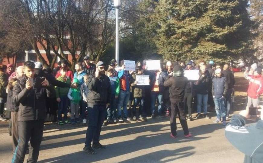 Azilanti protestiraju u Zagrebu 