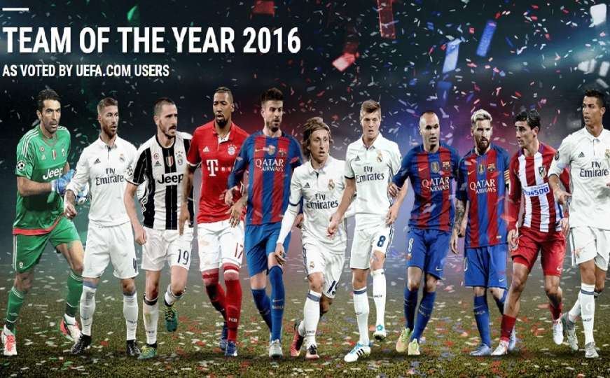 UEFA izabrala 11 najboljih: Ovo su nogometaši koji su obilježili 2016. godinu