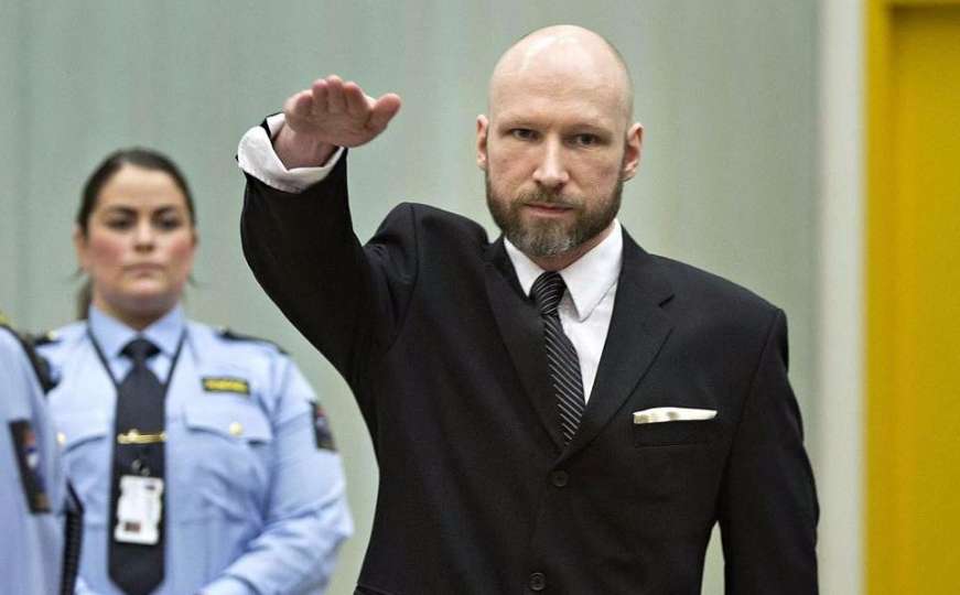 Žalbeni postupak: Breivik opet salutirao nacističkim pozdravom