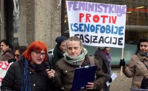 Zagreb: 20-ak feministkinja demonstriralo protiv Trumpa