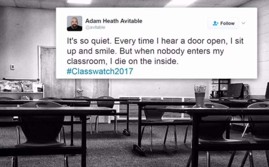 Urnebesni tvitovi nastavnika o praznoj učionici postali viralni hit
