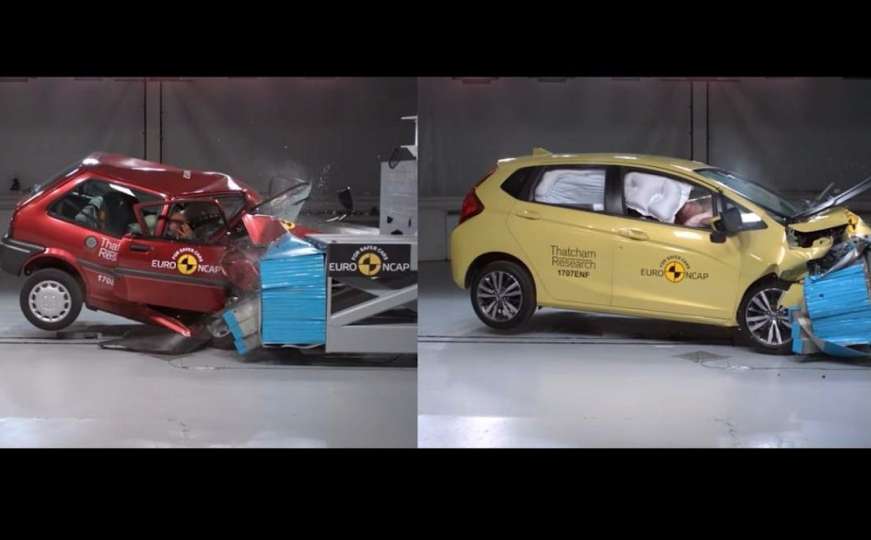 Rover 100 i Honda Jazz na crash testu: 20-godišnji napredak u sigurnosti