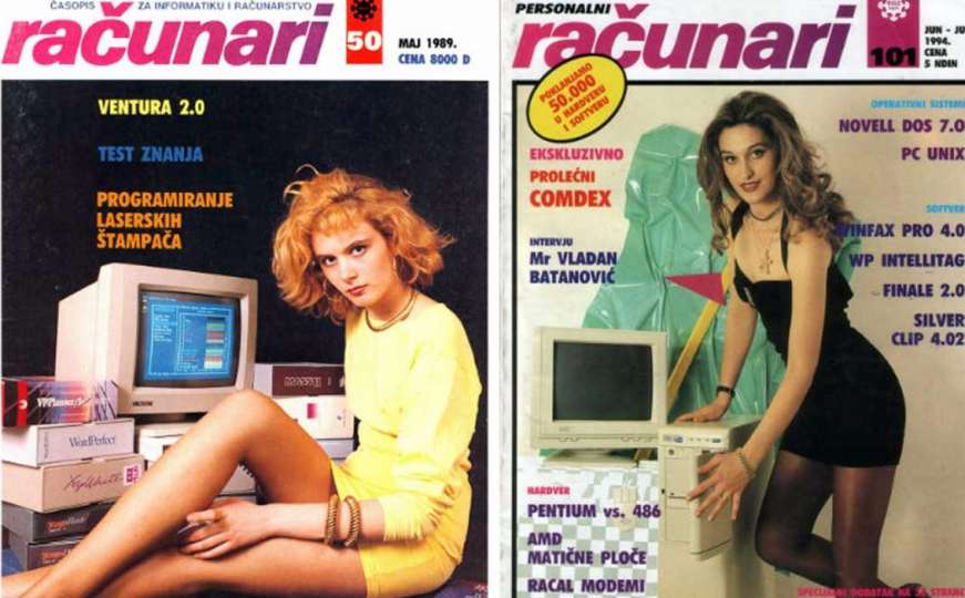 Jugoslovenke na naslovnicama časopisa o računarima