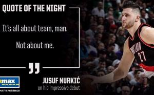 Sjajan debi Jusufa Nurkića za Portland: "Nije do mene..."
