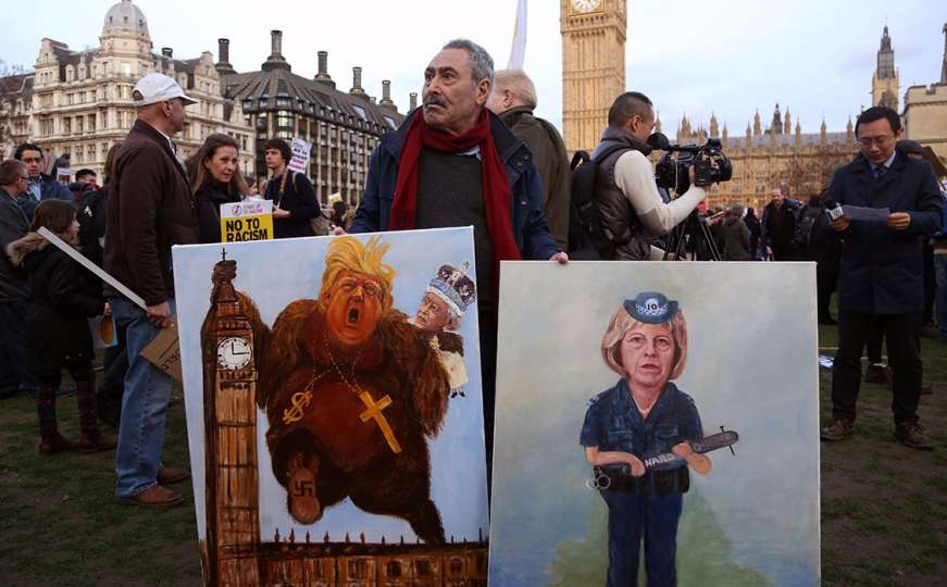 Širom Velike Britanije protesti protiv Trumpove posjete