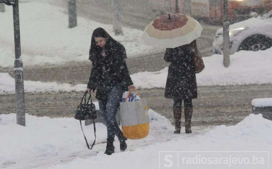 U BiH pao snijeg: U Sarajevu 14 centimetara