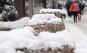 Jak vjetar stvara snježne nanose na putevima Livno-Kupres, Glamoč-Mlinište
