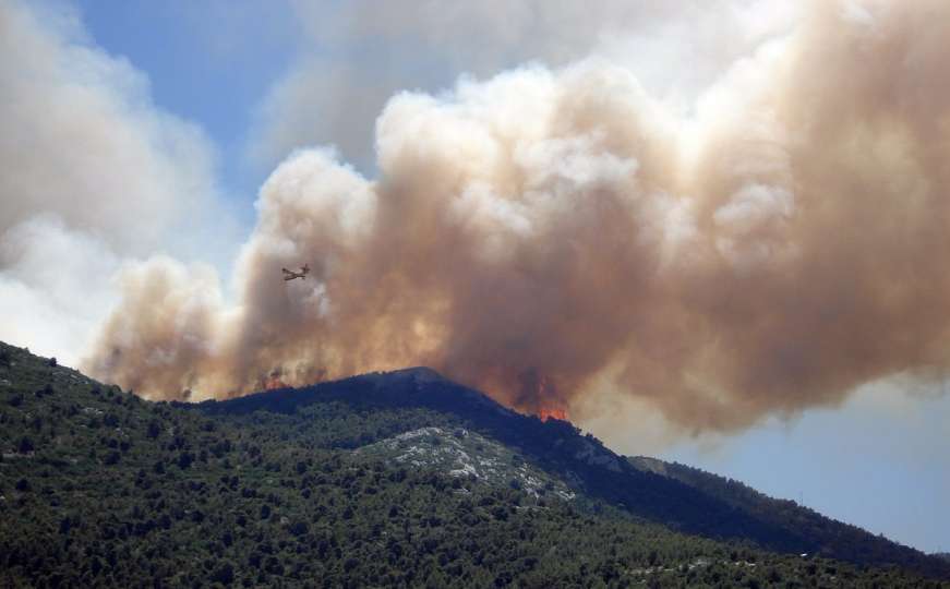 Gori dio Trebevića: Vatrogasne ekipe se bore sa požarom