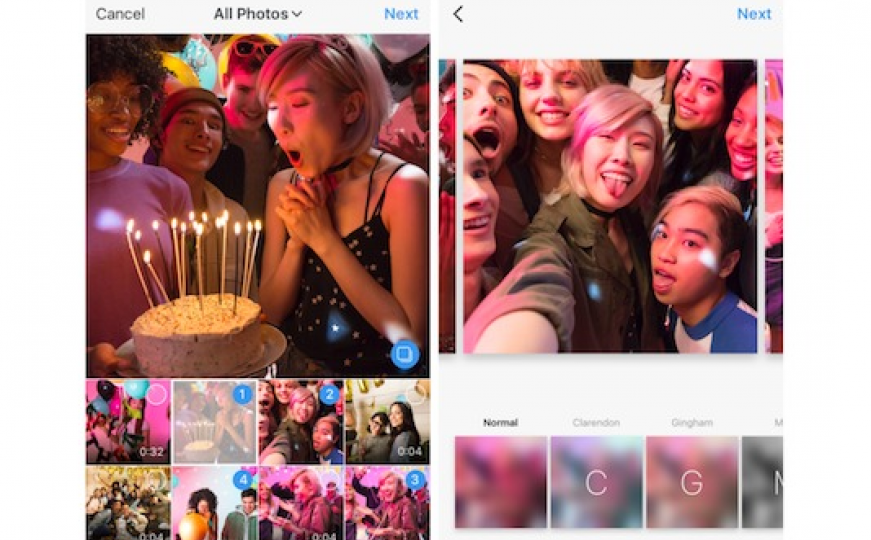 Na Instagramu sada možete odjednom objaviti 10 fotografija ili videa