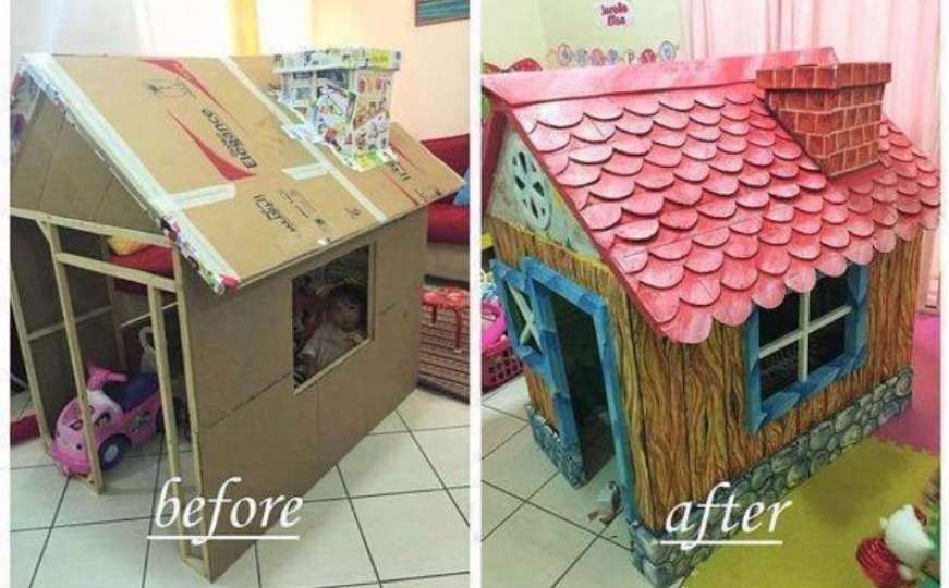 Od kartonskih kutija stvorite svijet iz snova za svoju djecu 