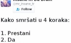 Kako smršati u četiri koraka