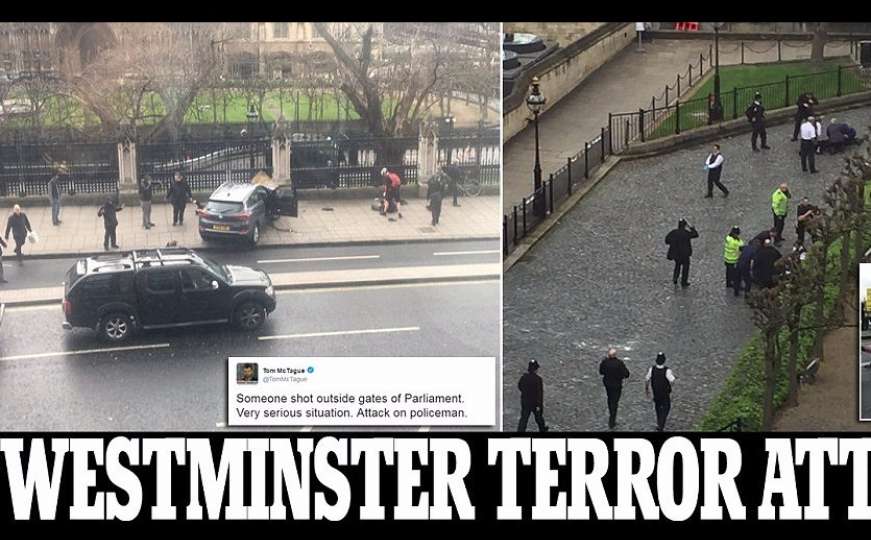 Drama u Londonu: Napad na parlament, terenac pokosio pješake na mostu