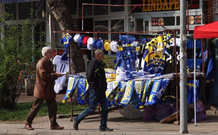Zenica očekuje navijače, ulice u žuto-plavim bojama 