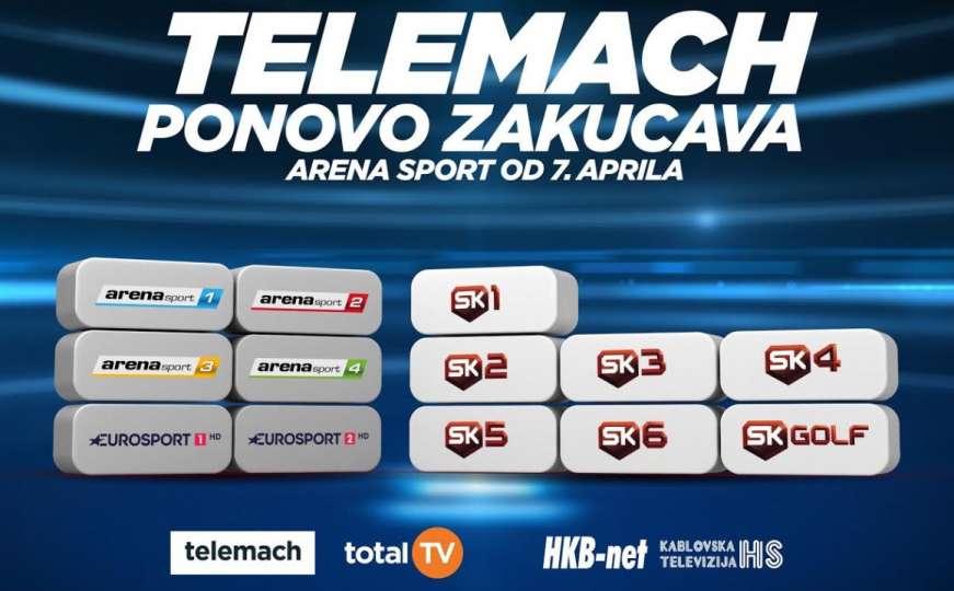 Arena Sport kanali od danas u ponudi Telemacha