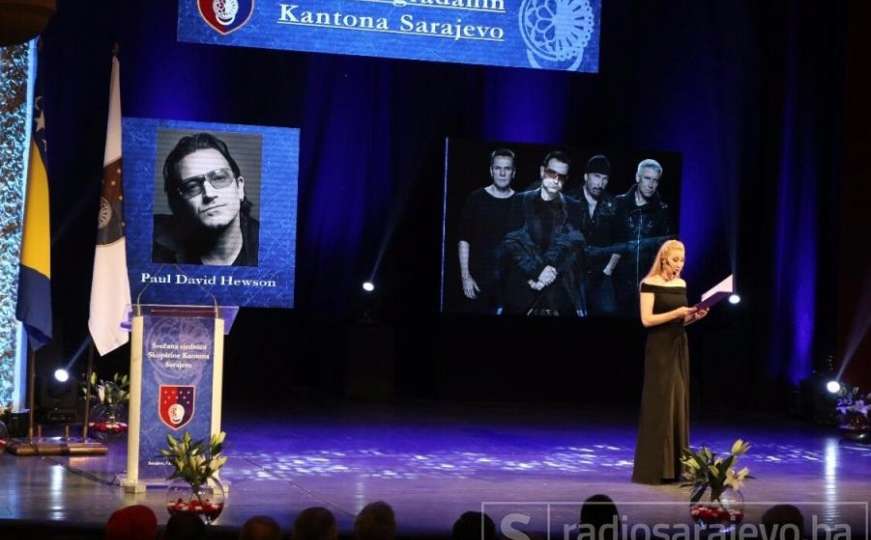 Bono Vox počasni građanin KS-a: Povelju preuzima na Sarajevo Film Festivalu