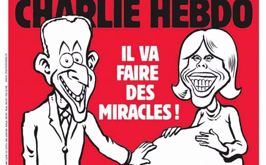 Charlie Hebdo opet na meti kritika zbog naslovnice o supruzi novog predsjednika